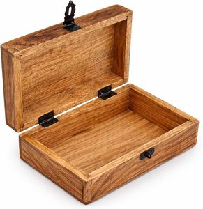 Caja de Almacenamiento Rectangular de Madera de Mango Tallada a Mano, Hecha en India, de Buena Calidad, para Uso en la Cocina, en Venta por un Vendedor Confiable - Product Image 5