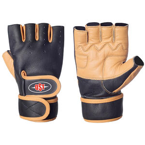 Guantes unisex de cuero atlético y malla transpirable de alta calidad para levantamiento de pesas Cross-Fit Training Guantes de entrenamiento de gimnasio personalizados - Product Image 4