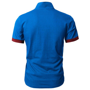 เสื้อยืดแขนสั้นลำลองผู้ชายสำหรับฤดูร้อน ผ้าคอตตอนเจอร์ซีย์ปักลาย  ขายส่ง รับผลิตตามแบบ OEM พร้อมปักโลโก้ - Product Image 5