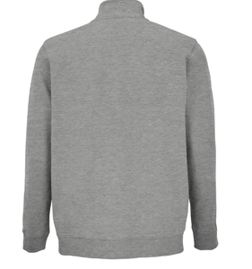 Sweat-shirt en molleton gris pour homme, col montant, coupe classique, décontracté, pour l'automne - Product Image 3