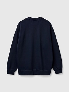 Sweat-shirt unisexe à col rond brodé en coton 100% de qualité supérieure, sweat-shirt à logo personnalisé de qualité supérieure, pull de couleur unie - Product Image 6