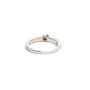 Anillo de Plata de Ley 925 con Granate Natural |   Joyería de Granate Rojo de Alta Calidad para Mujer - Product Image 6
