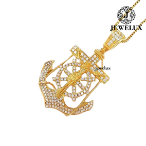 Colgantes de Hip Hop Premium con Incrustaciones de Diamantes, Diseño de Cruz, Plata 925 Bañada en Oro Rosa, Joyería de Declaración para Aniversario, Venta al por Mayor - Product Image 5