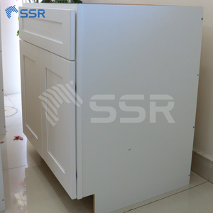 Gabinete de Cocina Moderno SSR Base con 2 Puertas y 1 Cajón, Pintado en Gris, Puerta de MDF, Estructura de Contrachapado, Diseño Rectangular - Product Image 2