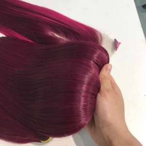 Vente en gros de haute qualité 100% Faisceau de cheveux bruts vietnamiens os droit Super qualité au prix pour couleur de tache de naissance bordeaux - Product Image 2