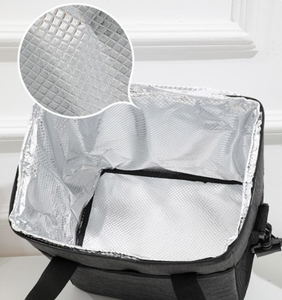 กระเป๋าสะพายไหล่แฟชั่นดีไซน์ใหม่จากโรงงาน พร้อมช่องเก็บความเย็นสำหรับอาหารและขวดน้ำ  รับทำโลโก้ตามสั่ง ผลิตจากโพลีเอสเตอร์ - Product Image 6