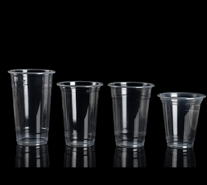 Custom Logo 14oz 400ml PET <b>Plastic</b> <b>Cup</b> with Lid Disposable Cold <b>Drink</b> Beverage <b>Cups</b> Made in Vietnam OEM Service - Product Image 1