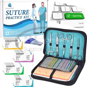 Surgical Silicone <b>Suture</b> Training Simulated Skin Pad Surgical <b>Suture</b> Skills Training <b>Kit</b> By Blush Surgical - Product Image 4