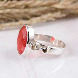 SHYAM JEWELRY 925 Sterling <b>Silver</b> Rainbow Moonstone Oval Shape Boho Handmade Matte <b>Adjustable</b> Bezel Set Unisex Wedding <b>Ring</b> - Product Image 3