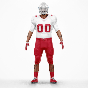 Les équipes de services professionnels sont responsables de la surveillance de la production d'un ensemble d'uniformes de football américain personnalisés par sublimation. - Product Image 1