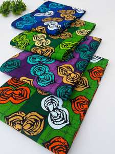 Tissu en coton imprimé africain multicolore Maputo de haute qualité à motifs vibrants pour vêtements, sacs, robes et accessoires - Product Image 6