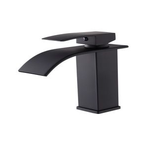 Rubinetto Bagno Monocomando con Sensore in Acciaio Inox Nero Opaco, Miscelatore Lavabo Monoforo - Non Spedibile nei Fine Settimana tramite USPS/FedEx - Product Image 1