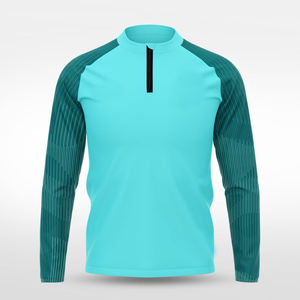 Chaqueta Deportiva Personalizada por Sublimación para Hombre, con Cierre de 1/4, Diseño de Parches, Chaqueta Cortavientos de Nailon y Poliéster, Ligera, Deportiva, Informal para Exteriores - Product Image 5