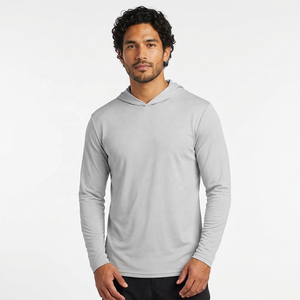 Sweat-shirt à capuche pour homme en microfibre, à manches longues, respirant, à séchage rapide, imperméable, coupe ample, imprimé, décontracté, été - Product Image 1