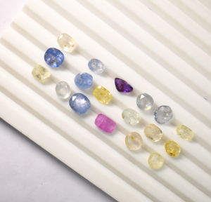 Lote al por mayor de zafiros naturales multicolor, 36.05 ct, 18 piezas, zafiros sin calentar ni tratar - Product Image 3