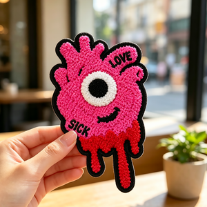 Wholesale Custom Embroidery Patch Modern Fabric Badge Heat <b>Press</b> for Caps Jackets Bags Garments <b>Iron</b> On Sew On Decorative - Product Image 6