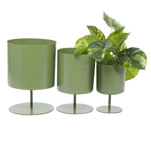 Soporte de Metal Moderno para Macetas, Recubrimiento en Polvo, Decoración Interior para el Hogar, Diseño Circular Minimalista - Product Image 1