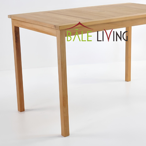 Table à manger en bois de qualité supérieure au design minimaliste moderne, parfaitement adaptée à une utilisation en intérieur et en extérieur. - Product Image 6
