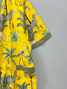 Kimono de Algodón de Lujo con Estampado Floral, para Verano e Invierno, con Cordón Ajustable, Regalo para Damas de Honor, Ropa de Estar por Casa y Playa - Product Image 5