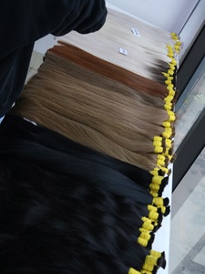 <b>Top</b> Trending 100% Vietnamese Virgin Hair Extensions Bulk 24 Inch Natural Straight Silky Wave Super Double Drawn Machine Double - Product Image 5