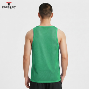 Factory Price Breathable Plain Dyed <b>Men</b> Sports Mesh Sleeveless Mesh <b>Singlets</b> <b>for</b> <b>Men</b> Transparent Vest <b>for</b> Sale - Product Image 2