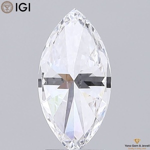 Diamant de laboratoire CVD certifié IGI 2,00 carats, taille marquise, couleur D, clarté VS1, personnalisable pour la création de nouveaux bijoux - Product Image 4