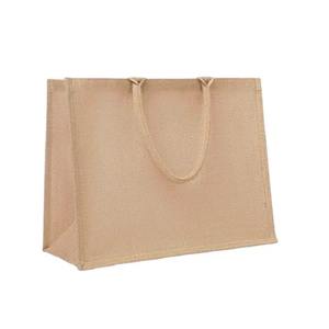 Bolsa de Yute 100% al por Mayor, Ecológica, Reciclable, Plegable, Reutilizable, Biodegradable, Beige Marrón, Tamaño Extra Grande, Personalizable - Product Image 4