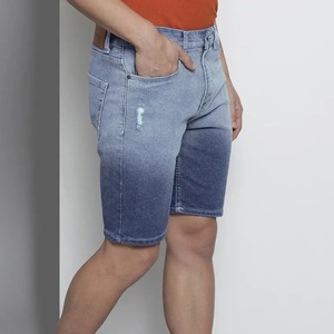 <b>Men's</b> Quality Cotton Straight Denim Shorts Low Price Factory Stock Casual Blue <b>Jeans</b> with Solid Pattern <b>men</b> denim shorts - Product Image 4