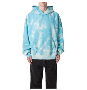 Sudadera con capucha de algodón de 300GSM con efecto tie-dye para hombre, estilo oversize, personalizada, streetwear, tipo pullover, al por mayor, para exteriores - Product Image 6