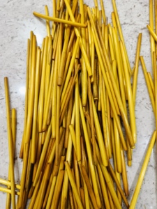 Premium Eco-Friendly Natural Rye Straw for Marquetry 50-Piece Handful <b>Pack</b> Handmade Craft Raw Material for Furniture Decoration - Product Image 3