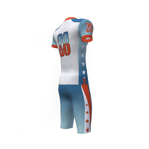 Conjunto de Uniforme de Fútbol Americano Azul Claro Personalizado, Jersey y Pantalones Transpirables para Equipo, Kit de Entrenamiento Atlético - Product Image 6