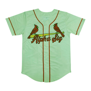 Jersey de Béisbol para Adultos con Números de Equipo, de Alta Calidad Profesional, Manga Corta, Nuevo, de Poliéster - Product Image 1
