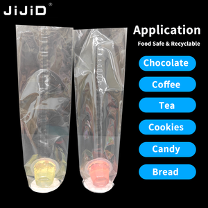 Sacs ronds transparents en OPP personnalisés avec impression en gravure sur <span class=keywords><strong>carton</strong></span>, jetables pour bonbons, pain, biscuits - Product Image 3