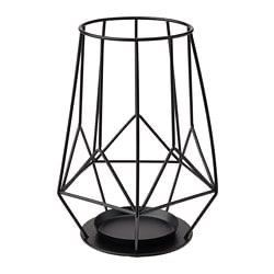 Geometric Metal <b>Lantern</b> Candle Holder Set Black Wire Frame <b>Tea</b> <b>Light</b> Stand Home Decoration Durable - Product Image 2