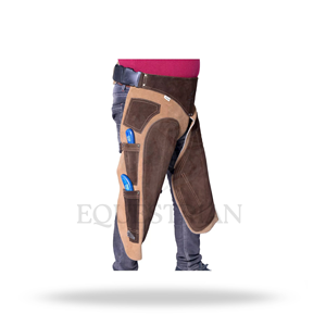 Farrier Leather Apron Horse Hoof Trimming Apron Split Leg Farrier Chaps with Tool Pockets - Product Image 4