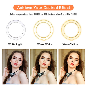 Dia 26cm 10inch 10W Led Selfie Ring Light 10inch Big Size Lash Lamp With USB Charging Light Ring - Product Image 5