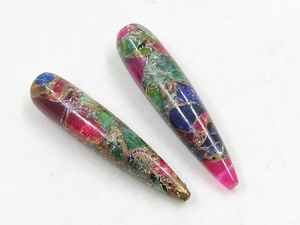 Mohave cobre turquesa suave pulido gota alargada mayorista suministros recién llegado 35MM de largo aprox. - Product Image 5