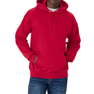Sudadera con Capucha Roja para Hombre, Corte Regular, Felpa de Algodón, Estilo Casual para Otoño, con Bolsillo Delantero y Capucha con Cordón Ajustable - Product Image 1