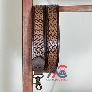 Correa de Cuero Genuino Personalizada 2026 con Clip Metálico de Latón Antiguo de Alta Calidad para Cámara, Cinturón de Hombro, Correas de Repuesto - Product Image 1