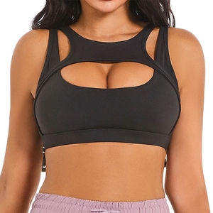 Soutien-gorge de sport élégant pour femme, conçu avec un tissu doux et respirant, bande élastique de maintien, ajustement sans couture et design confortable pour l'entraînement. - Product Image 5