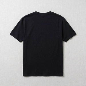เสื้อยืดโอเวอร์ไซส์สีดำผ้าคอตตอน 100% พิมพ์โลโก้ตามสั่ง สไตล์สตรีทแวร์ ทรงหลวมไหล่ตก - Product Image 4