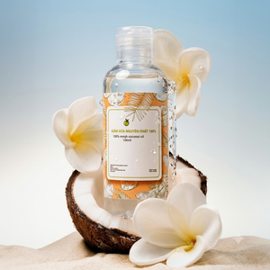 Huile de noix de coco 100% pure naturelle pressée à froid, qualité alimentaire, pour les cheveux, la peau et les massages, hydratante - Product Image 1