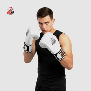 Custom Logo Metallic Gold Green Boxing <b>Gloves</b> Lightweight Professional PU/<b>PVC</b>/Leather Breathable Full Finger for Wrist Strap - Product Image 1