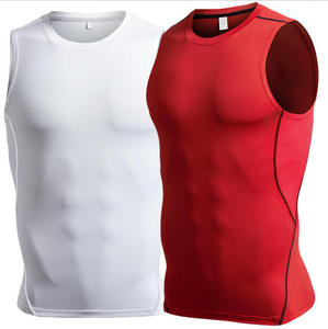 Débardeur de sport pour homme sans manches, respirant, à séchage rapide, extensible, col roulé - Product Image 2