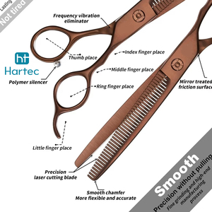 Ciseaux à effiler professionnels en acier inoxydable très tranchants de 7 pouces, durables, pour salon de coiffure, équipement et outils - Product Image 6