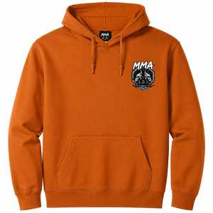 Sudadera con Capucha Personalizada con Logotipo de MMA para Hombre, Color Naranja, Corte Regular, Diseño con Bolsillos, Ropa Casual de Invierno, Antiarrugas, 100% - Product Image 1