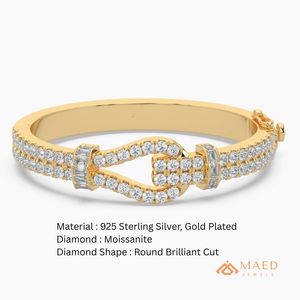 Women Moissanite <b>Bracelet</b> Fine Chain Link <b>Bracelet</b> Gold Fashion Jewelry Bangle Luxury Bridal Anniversary Gift Fine Jewelry - Product Image 6