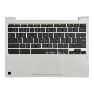 5CB0S72816 Lenovo Chromebook 11C330用のUSキーボードとタッチパッドの交換を備えたラップトップパームレスト大文字