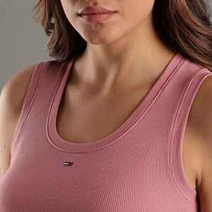 Débardeur Femme Tendance Actuelle en Coton Mélangé Ultra Doux Respirant Écologique Coupe Classique Col Rond Style Hip-Hop - Product Image 2