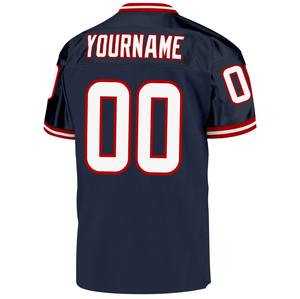 Maillot de football rétro authentique pour homme, col en V, uniforme d'équipe, 100 % polyester, manches courtes, coupe décontractée, personnalisable avec nom et logo de l'équipe - Product Image 2